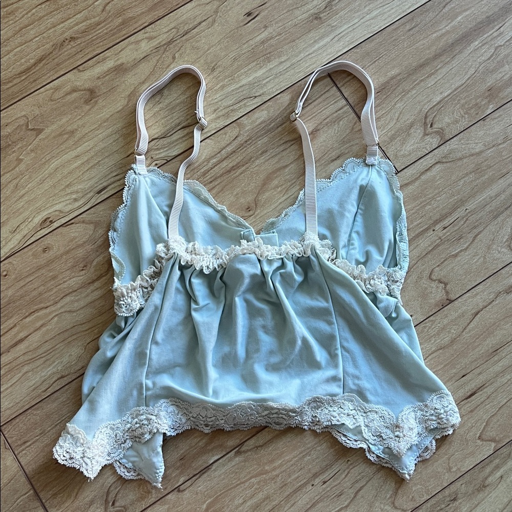 HaH Hot As Hell Lace Pajama Set light blue - Picture 4 of 8